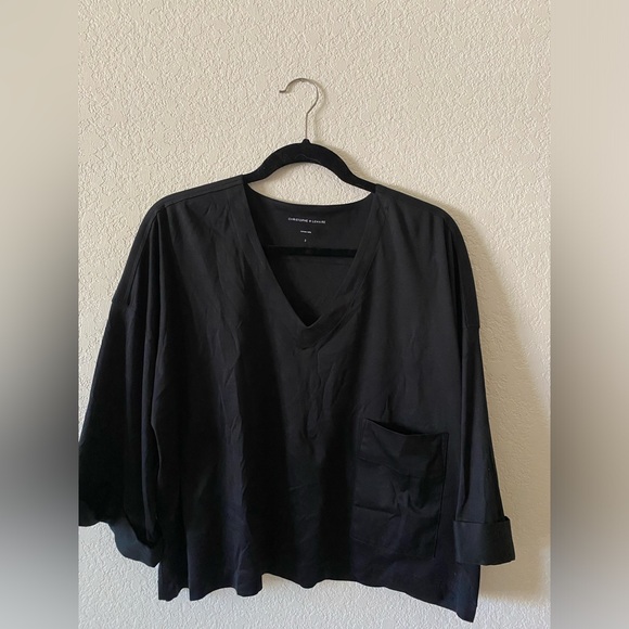 Lemaire Tops - Christophe Lemaire Cotton Short Sleeve Slouch Shirt